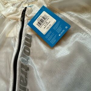 Colombia montrail packable lightweight running jacket - Men Sz L - white Rare